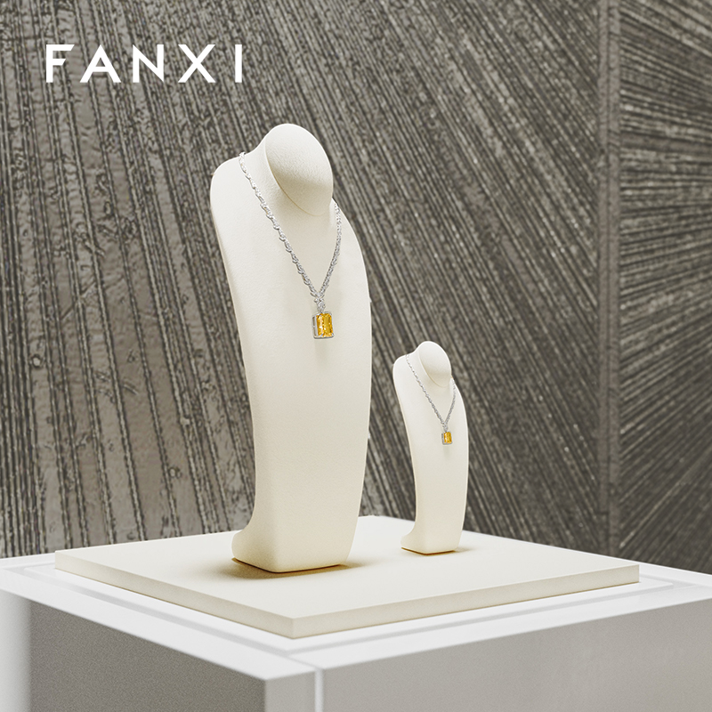 RX118 Jewelry Display Stand Custom Color Portrait Display Stand Luxury Necklace Bust