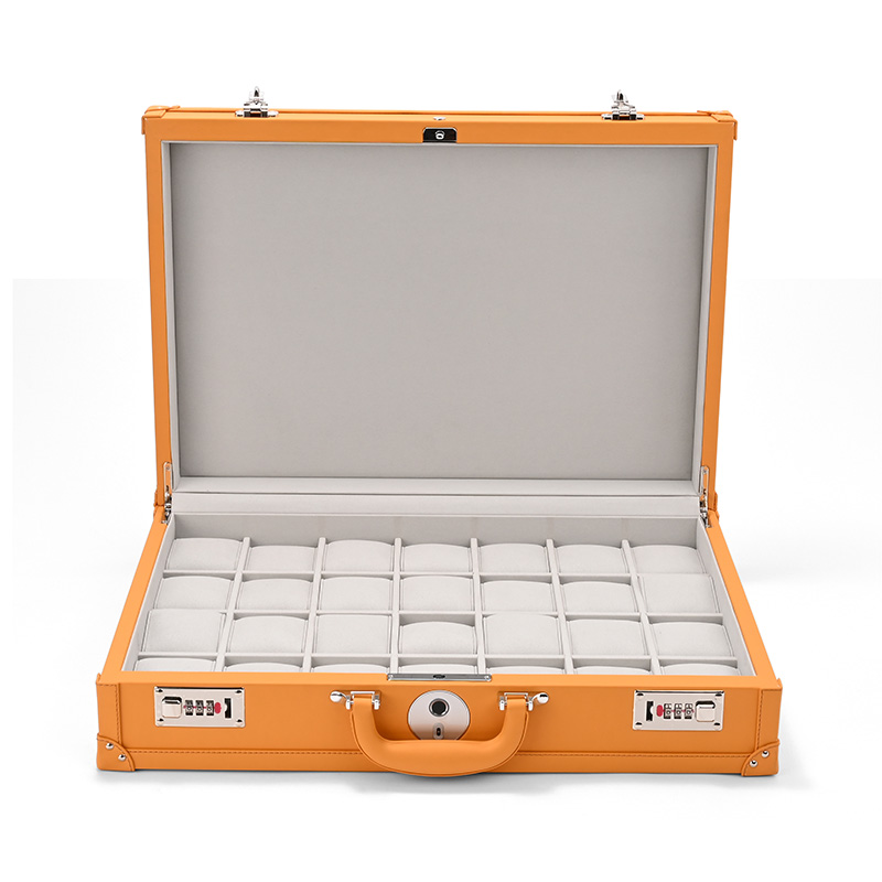 Watch Case PU Leather Microfiber Luxury Storage Watch Case High Quality Watch Set Box
