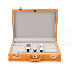 Watch Case PU Leather Microfiber Luxury Storage Watch Case High Quality Watch Set Box