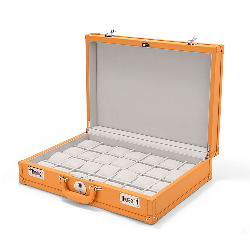 Watch Case PU Leather Microfiber Luxury Storage Watch Case High Quality Watch Set Box