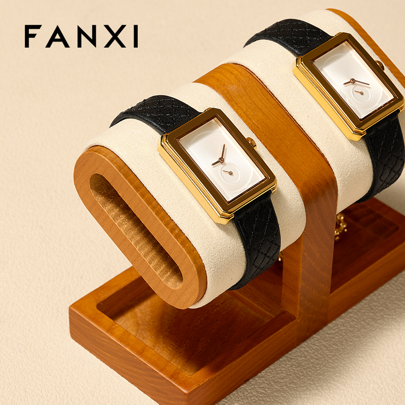 SM250 Watch Display Bangle Bracelet Jewelry Holder Wooden Wrist Watch Display Stand
