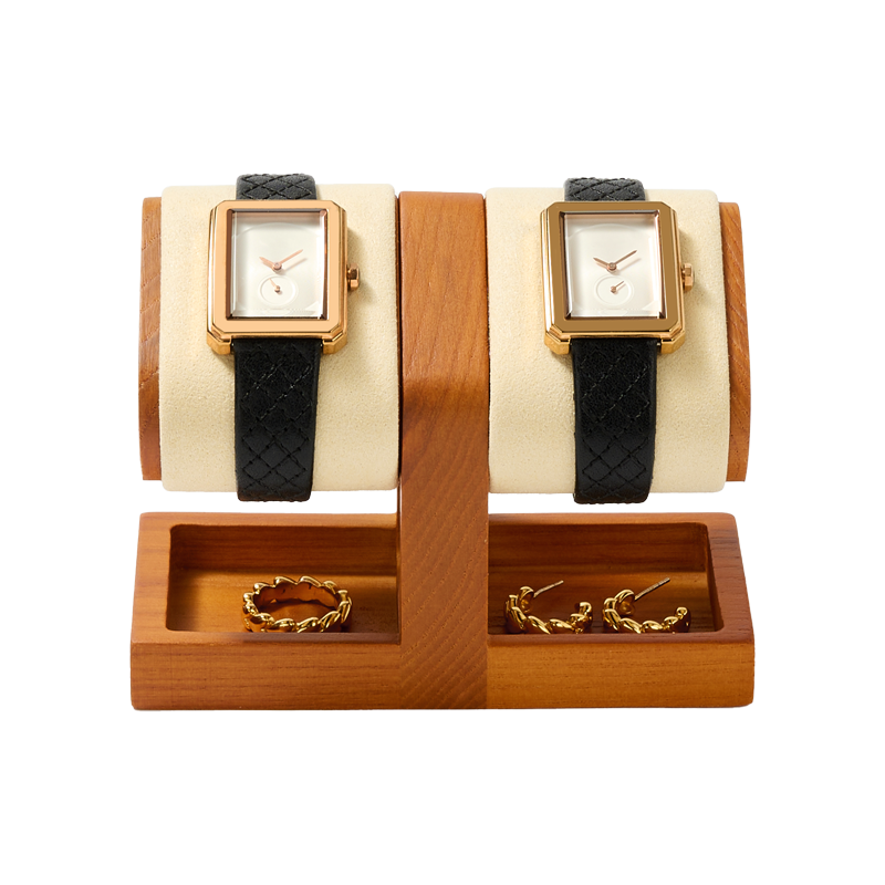 SM250 Watch Display Bangle Bracelet Jewelry Holder Wooden Wrist Watch Display Stand
