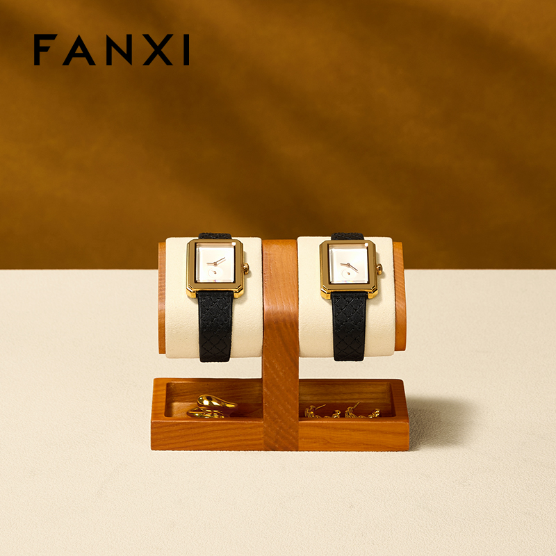 SM250 Watch Display Bangle Bracelet Jewelry Holder Wooden Wrist Watch Display Stand