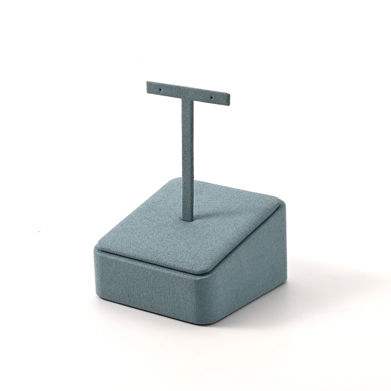 Earring Stand Blue Microfiber Jewelry Display Stand Luxury Display Stand