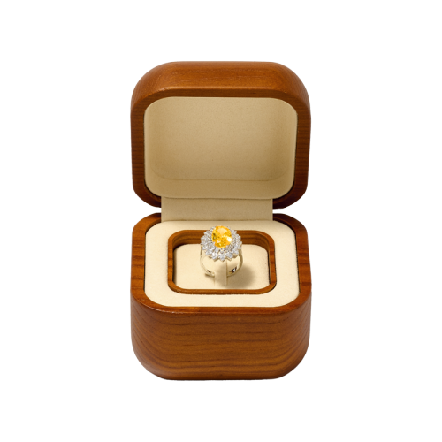 H206 Jewelry Box Wooden Ring Box Luxury High Quality Jewelry Storage Box Custom Logo