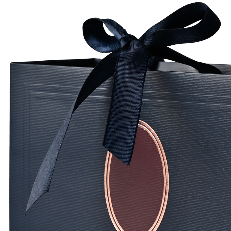 Jewelry Bag Blue Paper Bag Luxury Gift Packaging Bag Custom Logo