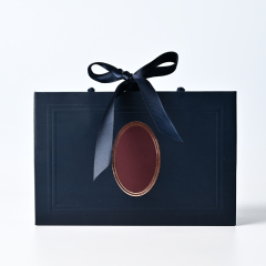 Jewelry Bag Blue Paper Bag Luxury Gift Packaging Bag Custom Logo