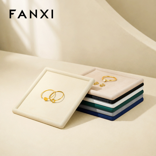 P070 Jewelry Display Tray Square Necklace Earring Ring Jewelry Display Plate