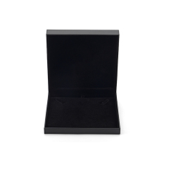 Black Paper Velvet Bg Necklace Box Jewelry Storage Box Custom Logo