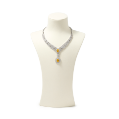 RX120 Microfiber Jewelry Bust Different Height Necklace Bust Luxury Colorful Jewelry Bust