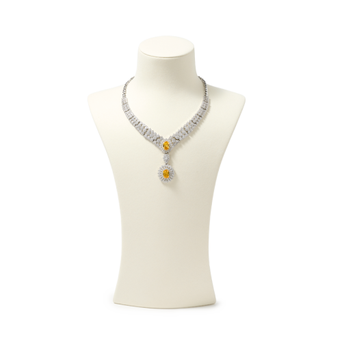 RX120 Microfiber Jewelry Bust Different Height Necklace Bust Luxury Colorful Jewelry Bust
