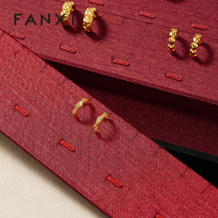 P246 Jewelry Storage Tray Silk PU Leather Jewelry Plate Earring Bracelet Ring Pendant Jewelry Tray