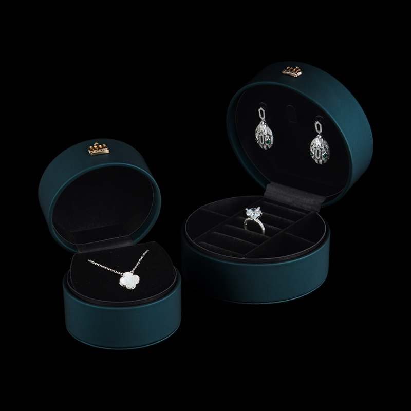 New Product Modern Ring Jewelry Packaging Box PU Leather Luxury Bracelet Earring Box With Custom Logo