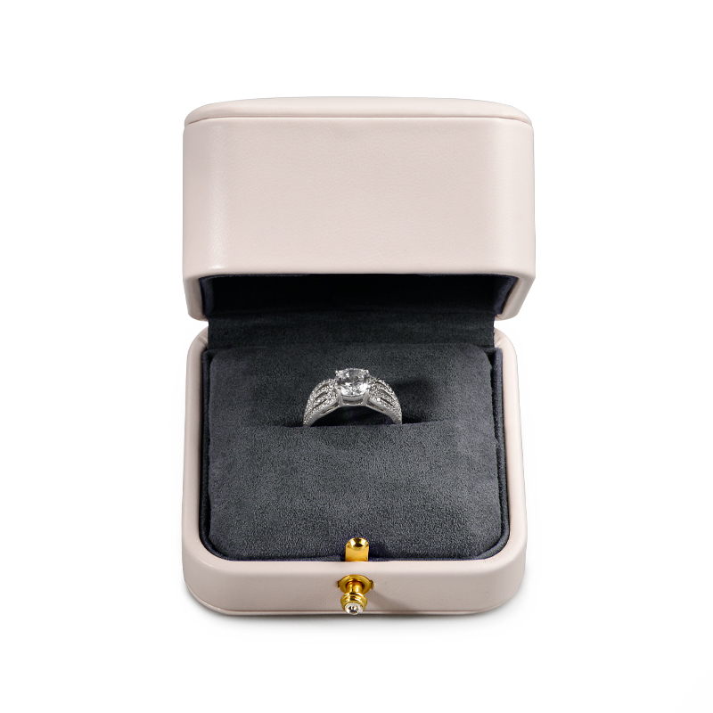 FANXI Customized Luxury Pu Leather Jewelry Box For Ring Pendant Package Jewelry Box With Custom Logo