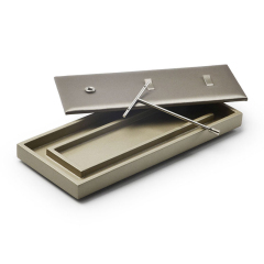 FANXI Wholesale Jewelry Display Tray Metal PU Leather Ring Earring Bracelet Pendant Display Tray