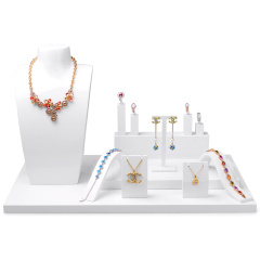 Hot Sale Jewellery Display Stand Holder Custom DIY Bracelet Necklace Ring Earring Holder Jewelry Display Stand Set