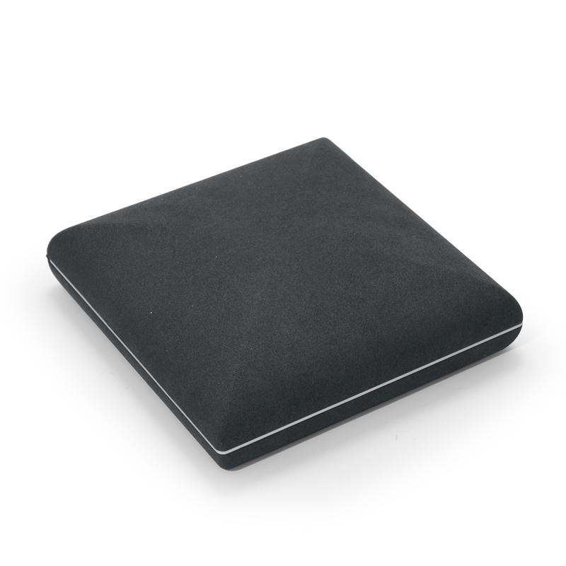 FANXI Luxury Grey Microfiber Custom Ring Box For Jewellry Packaging Box With Logo Printed