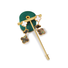 In Stock FANXI New Mordern Jewelry Display Holder Set Green Microfiber Earring Necklace Bangle Display Stand