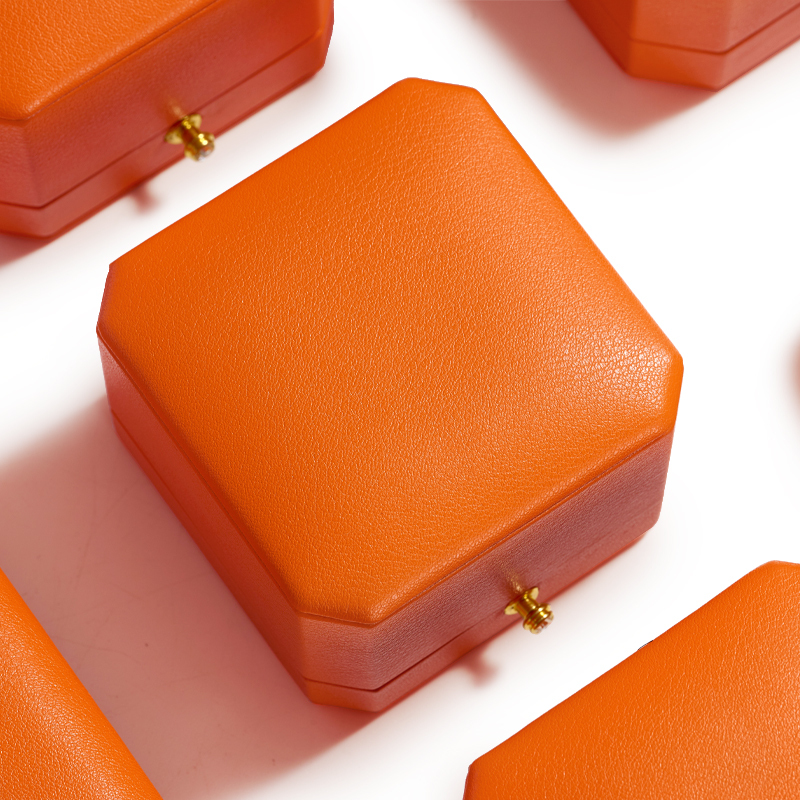 FANXI New Luxury PU Leather Ring Necklace Earring Storage Box Insert Custom Jewelry Packaging Box Set