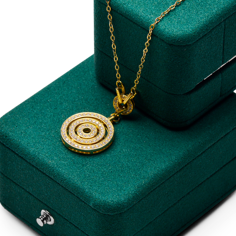 2023 Fashion Ring Box High Quality PU Leather Plush Jewelry Box For Ring Pendant Package With Custom Logo