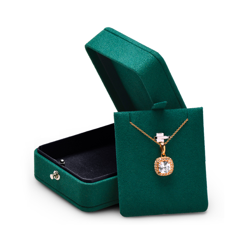 2023 Fashion Ring Box High Quality PU Leather Plush Jewelry Box For Ring Pendant Package With Custom Logo