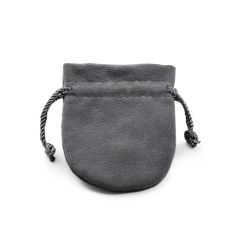 Customize Drawstring Velvet Jewelry Pouch Bag Samll Grey Jewelry Bags Jewelry Packaging Pouch