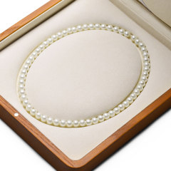 FANXI New Display Solid Wood Necklace Box Jewelry Storage Box With Microfiber Jewellery Display Exhibitor Box
