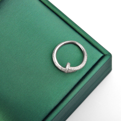FANXI China New Style Factory Wholesale Ring Necklace Bangle Wedding Valentine's Gift Packaging White Leather Flannelette Jewelry Box