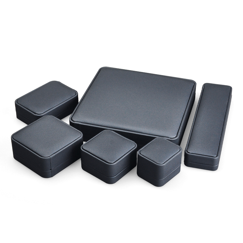 In Stock Custom Logo Jewellery Packaging Pu Leather Custom Jewelry Boxes Ring Jewelry Box Sets