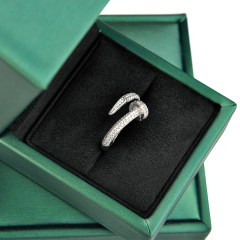 FANXI China New Style Factory Wholesale Ring Necklace Bangle Wedding Valentine's Gift Packaging White Leather Flannelette Jewelry Box