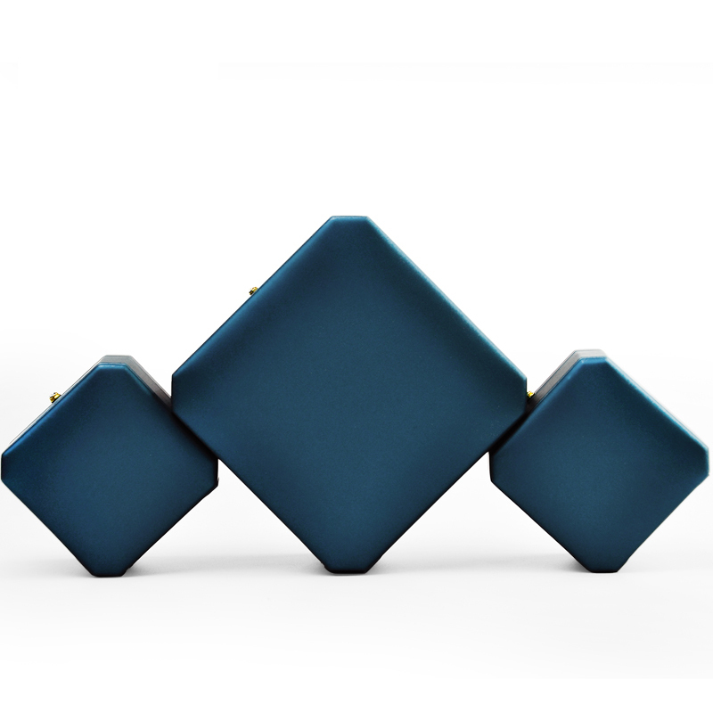 Custom Logo Wholesale Luxury PU Leather Jewelry Earrings Bracelet Necklace Ring Packaging Gift Led Jewelry Box With LED Light