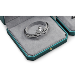 FANXI Custom logo Octagonal Jewellery Packaging Box Pu leather for Ring Necklace jewelry Boxes