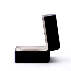 FANXI China Wholesale Custom Logo Luxury black PU Leather watch box with stitching jewelry boxes White Watch Packaging Box