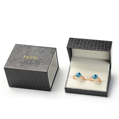 FANXI China Manufacturer Fancy Leatherette Paper Gift Drawer Packaging Boxes Exhibitor Plastic Jewelry Box