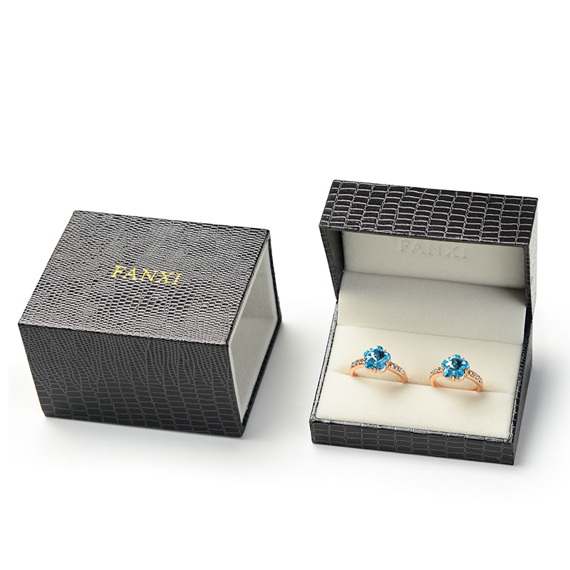 FANXI China Manufacturer Fancy Leatherette Paper Gift Drawer Packaging Boxes Exhibitor Plastic Jewelry Box