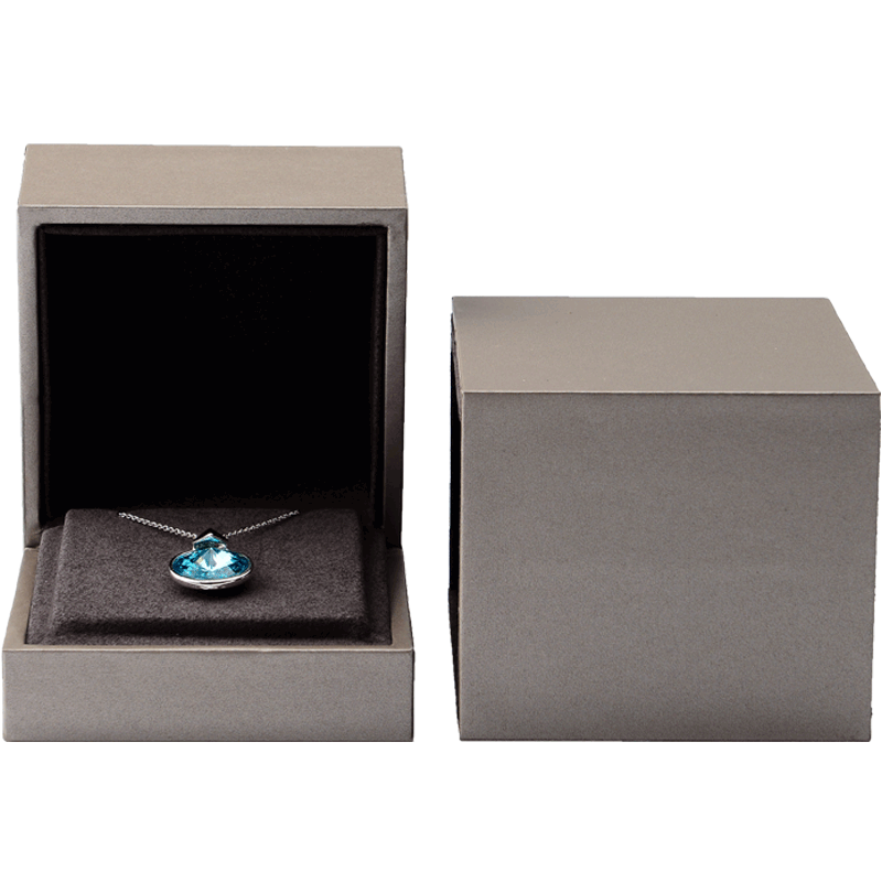 FANXI factory wholesale custom logo plastic brown jewelry necklace bangle earring pendant ring box