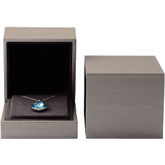 FANXI factory wholesale custom logo plastic brown jewelry necklace bangle earring pendant ring box