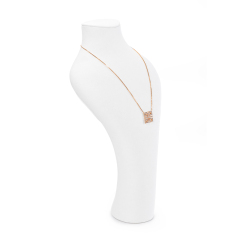 Fanxi New Arrival White Microfiber Jewelry Set For Ring Necklace Earring Jewelry Display Rack Showcase