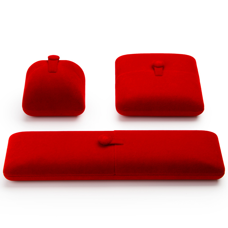 FANXI Elegant Wholesale Red Velvet Jewelry Boxes For Ring Necklace Bracelet Holder Gift jewellery Packaging Box