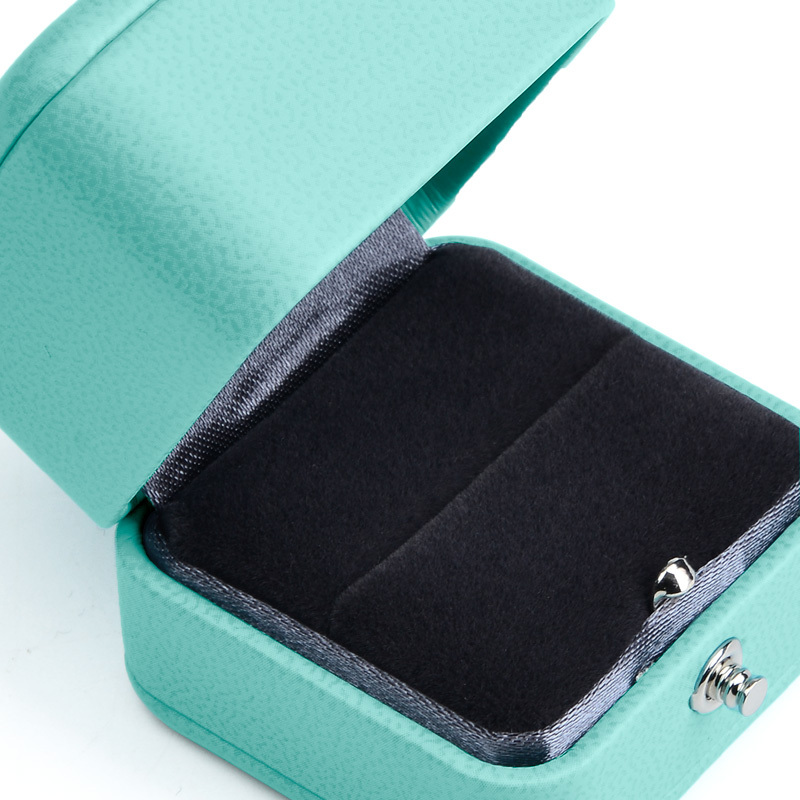 Fanxi Wholesale New Arrival Blue Jewelry Necklace Box Custom Logo Luxury Wedding Ring Box