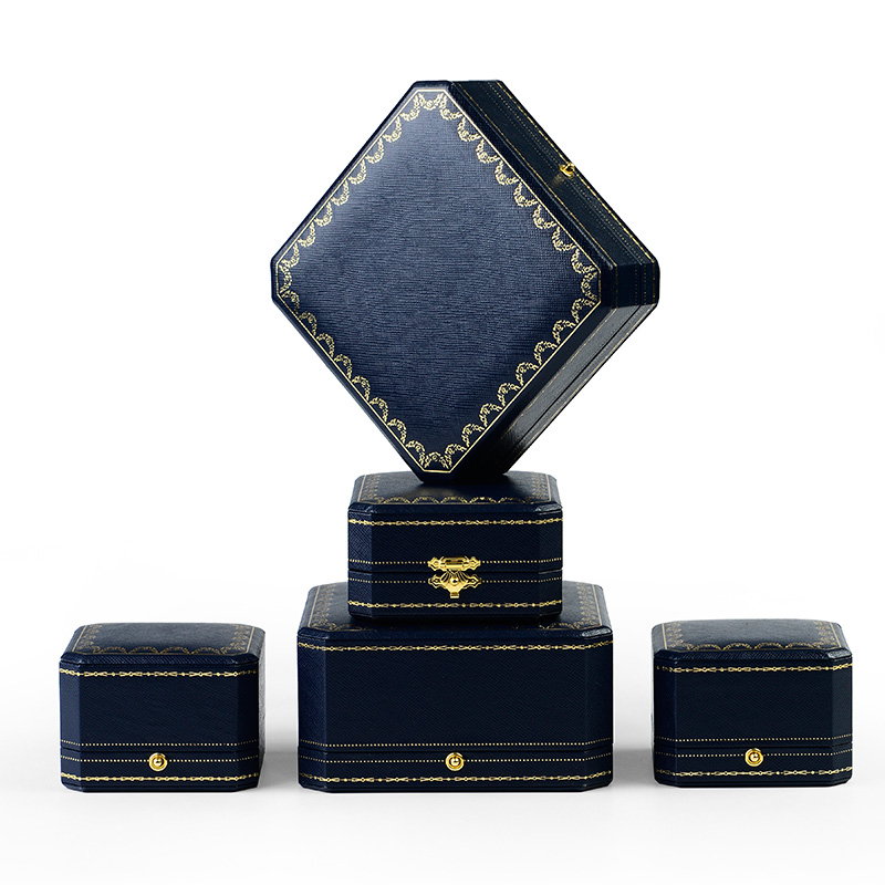 FANXI factory wholesale custom logo octagonal jewelry necklace bracelet bangle pendant earring ring packaging box