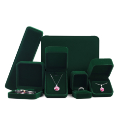 FANXI Elegant Plush Velvet Jewellry Packaging Box Customized Logo Unique Ring Bracelet Box
