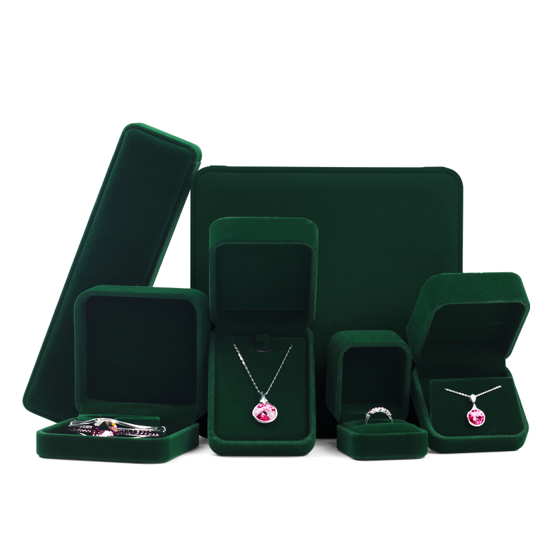 FANXI Elegant Plush Velvet Jewellry Packaging Box Customized Logo Unique Ring Bracelet Box