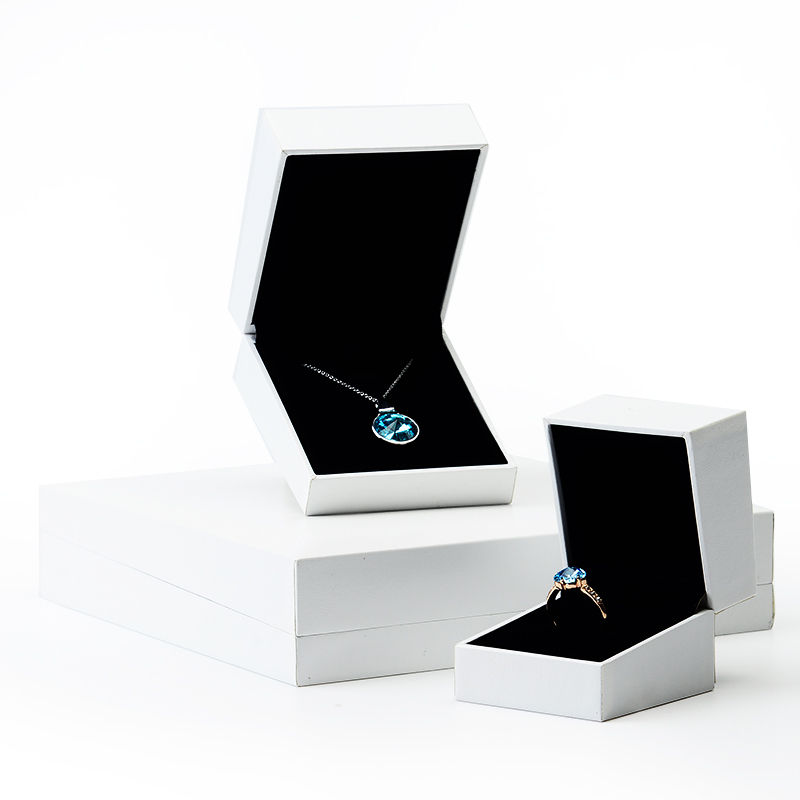FANXI Manufacturer Custom Jewelry box white Necklace Earrings Ring Jewelry Packaging box Storage Jewelry Box