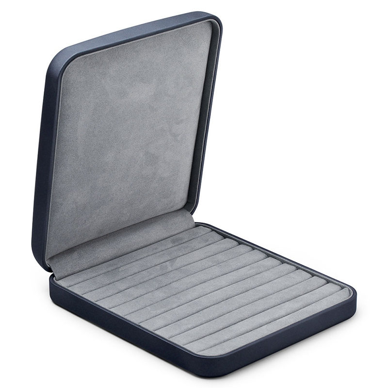 FANXI Classic Big Necklace Box High End PU Leather Jewellry Display Box With Custom Logo