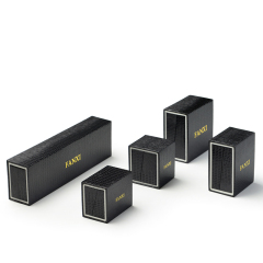 FANXI China Manufacturer Fancy Leatherette Paper Gift Drawer Packaging Boxes Exhibitor Plastic Jewelry Box