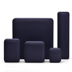 FANXI New Fashion Blue PU Leather Jewellry Box For Ring Necklace Bangle Jewelry Gift set Packing