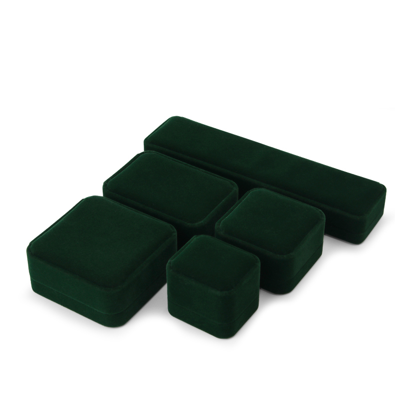 FANXI Elegant Plush Velvet Jewellry Packaging Box Customized Logo Unique Ring Bracelet Box