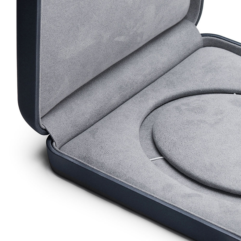 FANXI Classic Big Necklace Box High End PU Leather Jewellry Display Box With Custom Logo