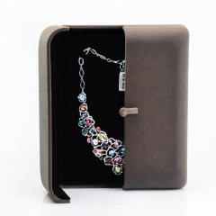 FANXI factory wholesale custom logo mother of pearl inlaid necklace jewelry box